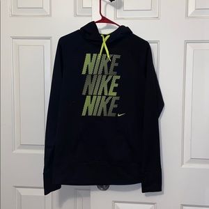 Black and Neon Green Nike Hoodie.